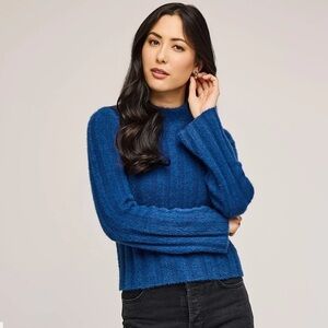 Gentle Fawn Navy Jace Top - Vibrant Blue Crew Neck Sweater - S